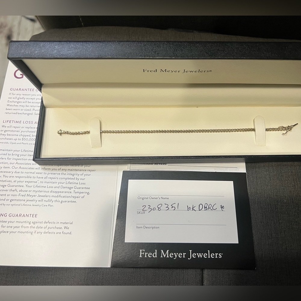 10k Gold Diamond Tennis Bracelet